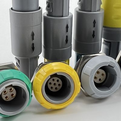 Harga bagus ISO9001 Fastest Quick Circular Plastic Connectors For Medical Equipment on line