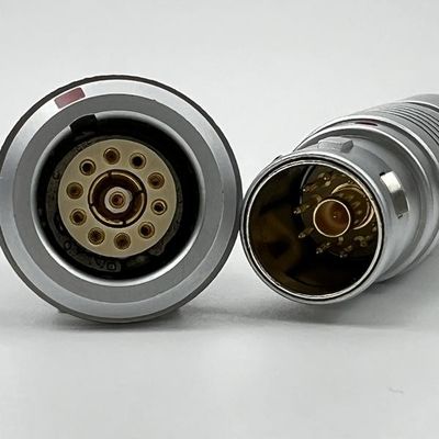 Harga bagus Multiple Contact Coaxial Signals Circular Push Pull Connectors EMC Shielding on line