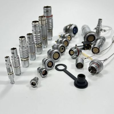 Harga bagus ODU LEMO 00B 0B 1B 2B 3B 4B 4 Pin Push Pull Connector Metal Shell on line