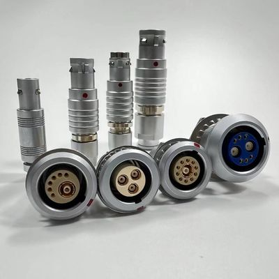 Harga bagus Fischer ODU LEMO Push Pull Circular Connector Metal EMC Shielding Coaxial 9 Pin on line
